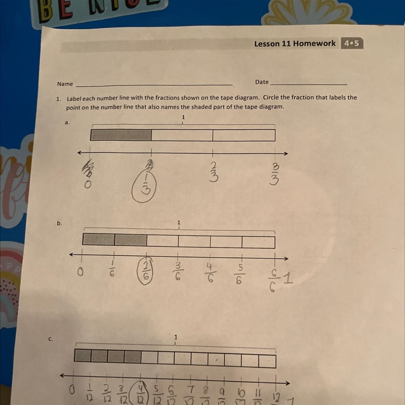 Write number sentences using multiplication to show: A. The fraction represented in-example-1