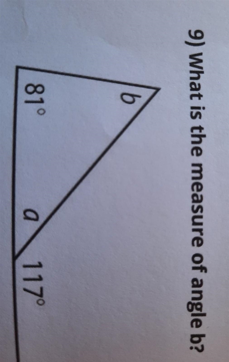 What is the measure of angle B ???​-example-1