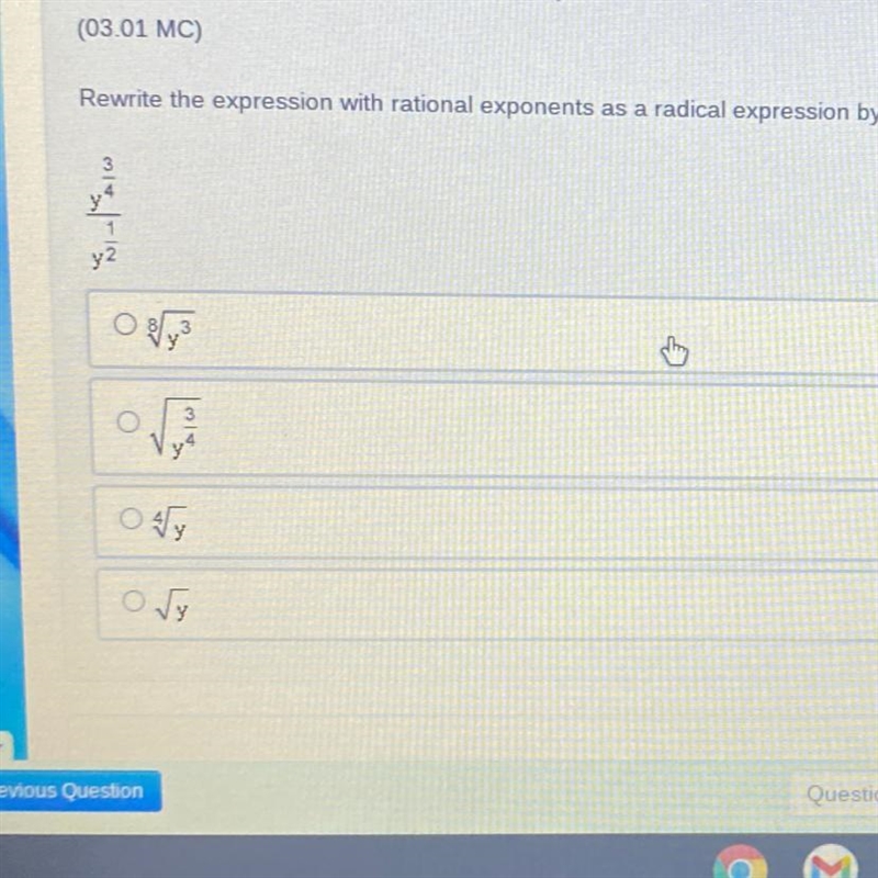 Rewrite the expression with rational exponents as a radical expression by extending-example-1