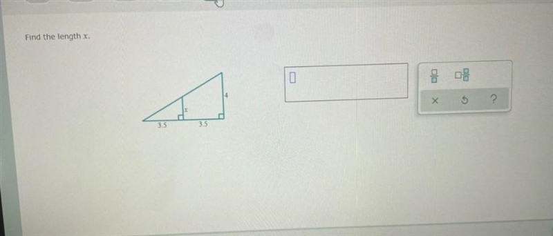 Can anyone please help me find the length of X? ​-example-1