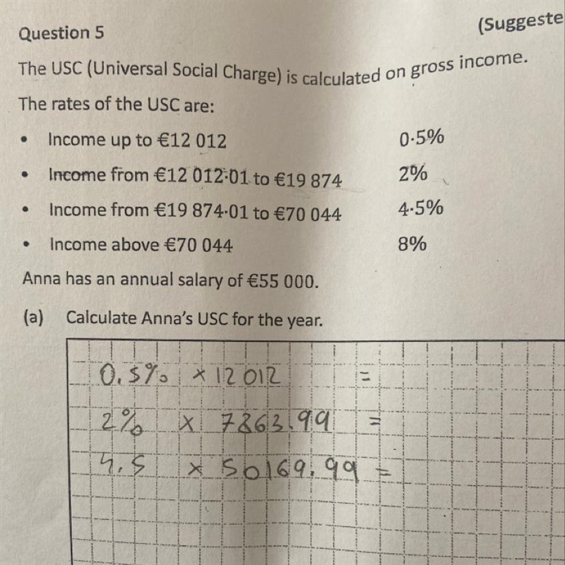 Maths 10 min tax problem. I started it but I have no idea what I’m doing-example-1