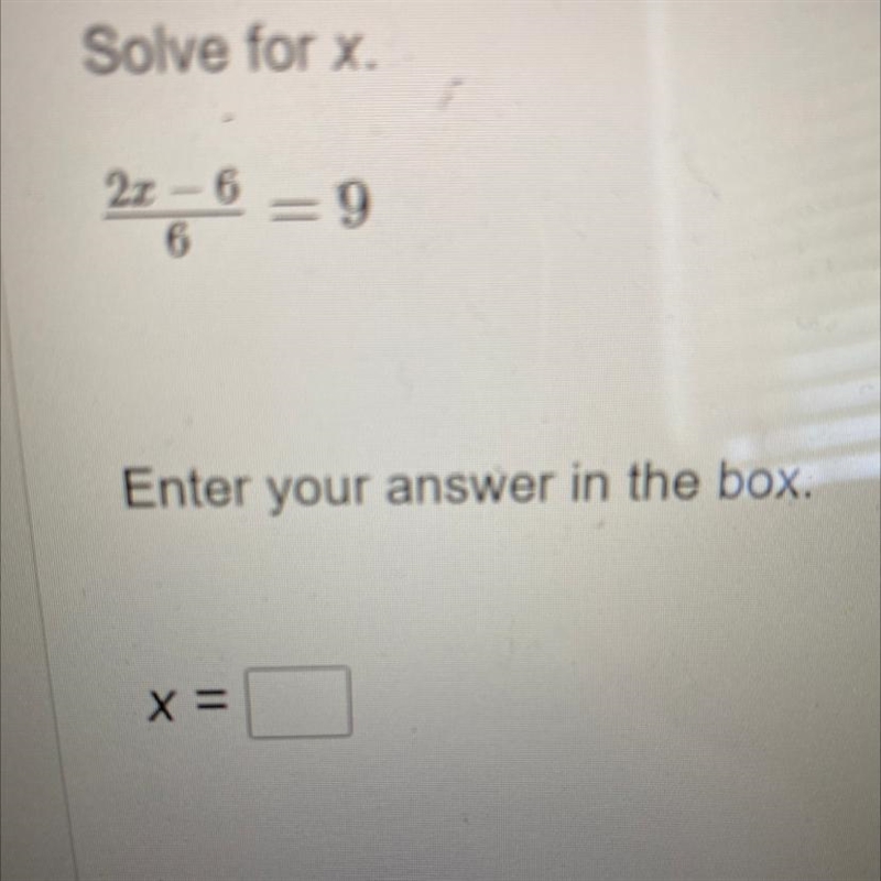 Solve for x. Enter your answer in the box. X=-example-1