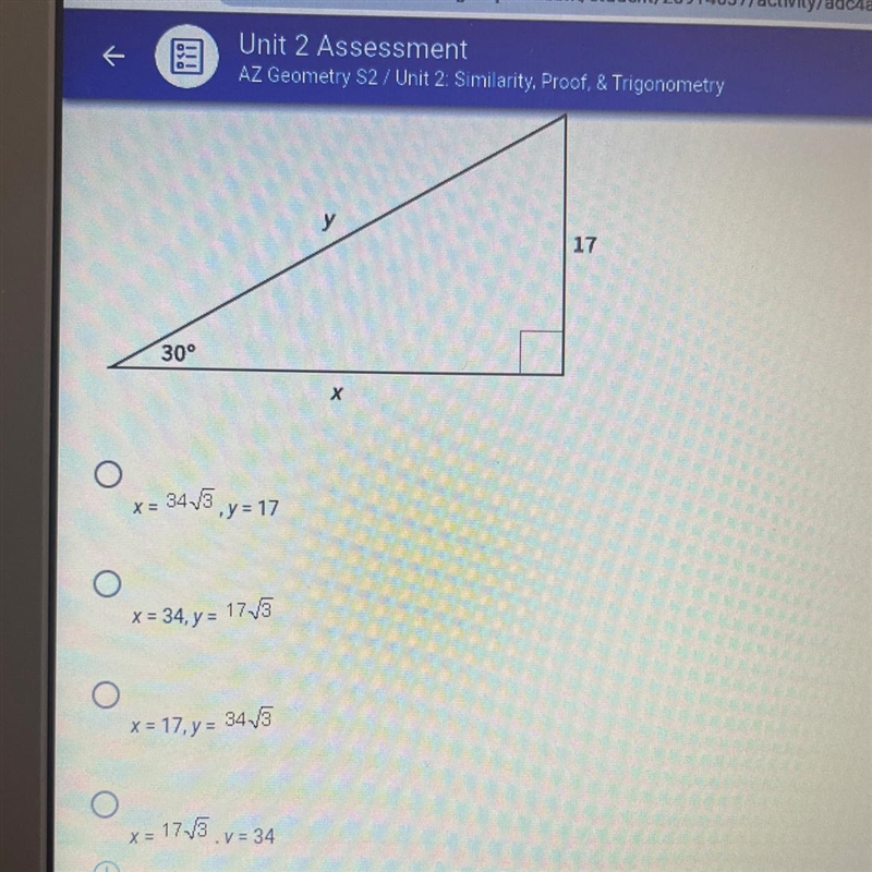 Find the values of both x and y-example-1