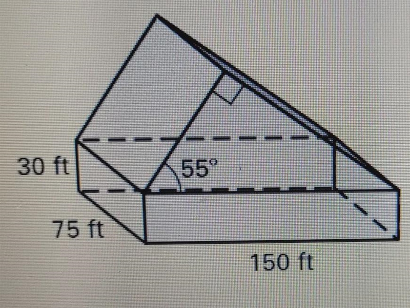 an architect creates a rough blue print for a new warehouse. how many square feet-example-1