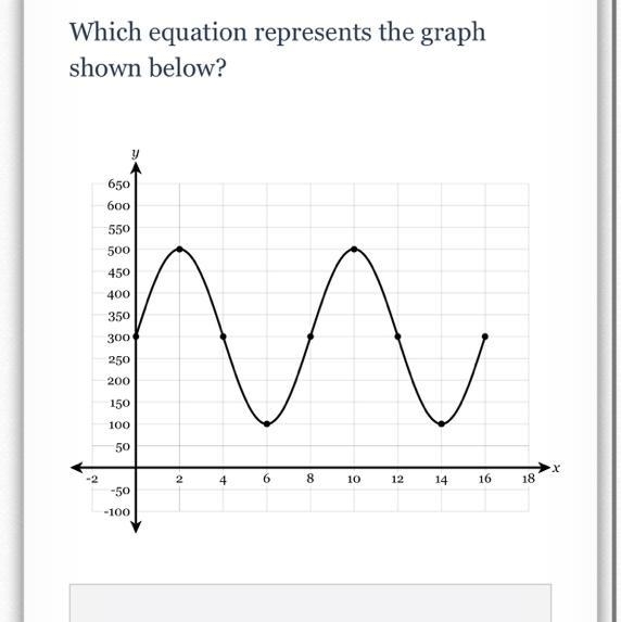 Which equation represents the graph shown below? y 650 600 550 500 450 400 350 300 w-example-1