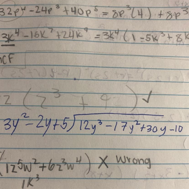 (3y^2-2y+5) / (12y^3-17y^2+30y-10) (long division)-example-1