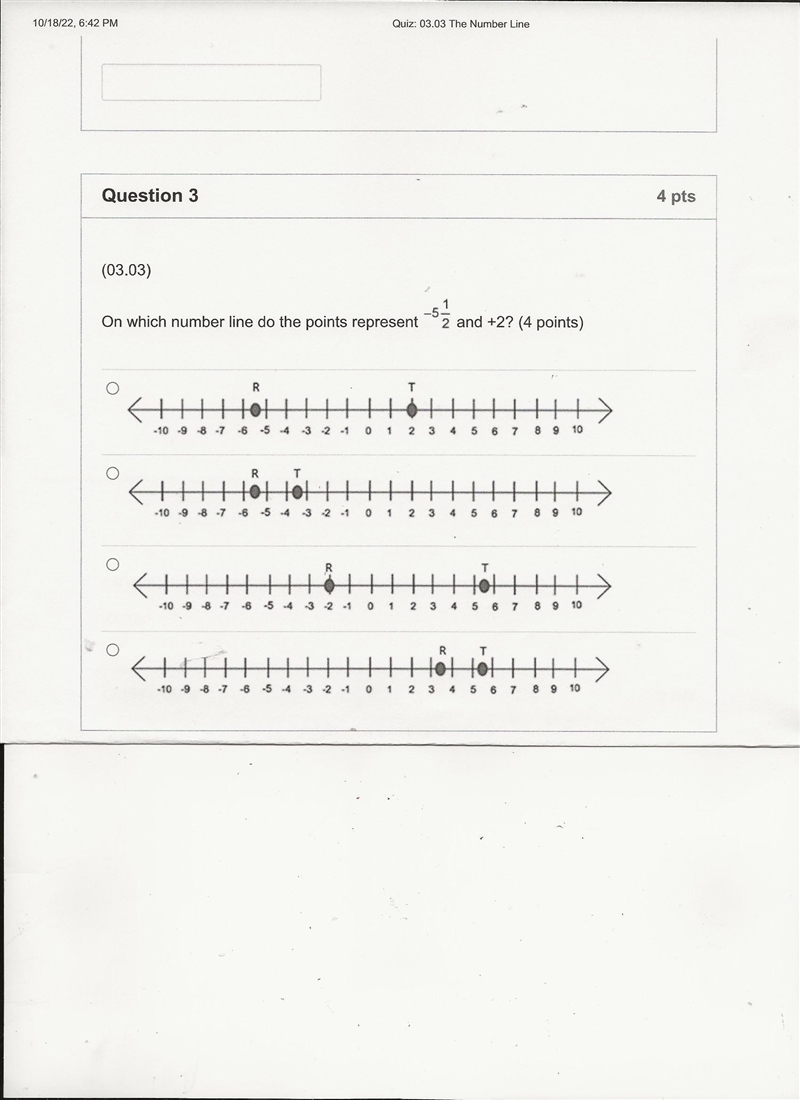 Need help please with this math problem please hurry is it A or B or C or D -5 1/2 and-example-1