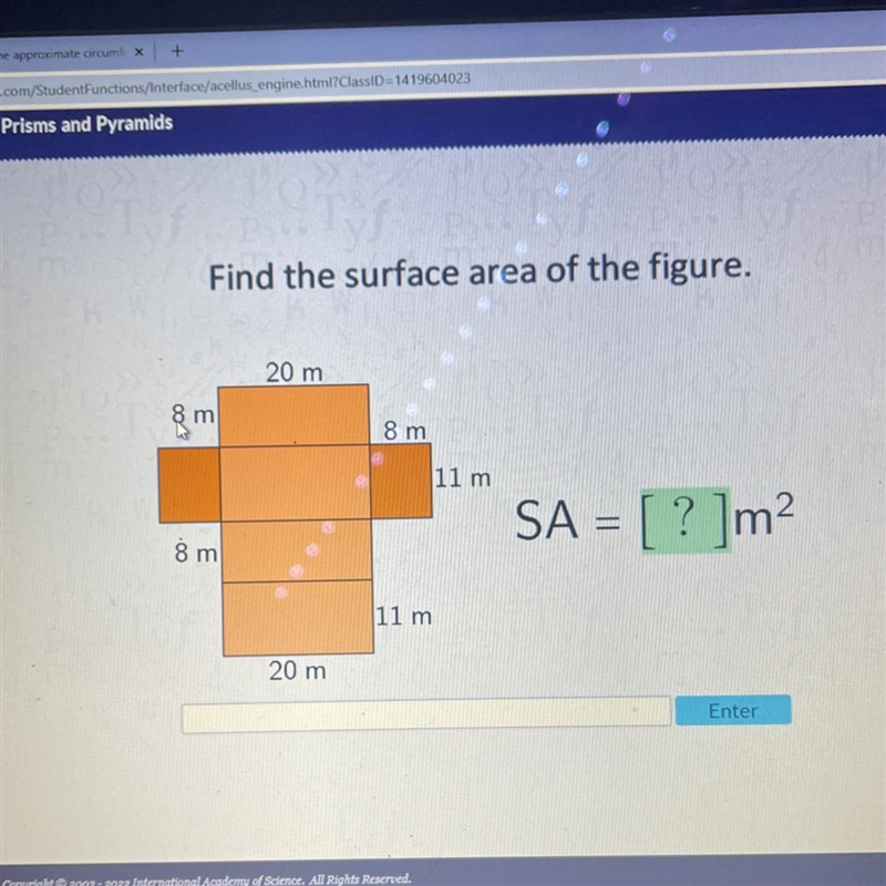 Find the surface area of the figure.-example-1