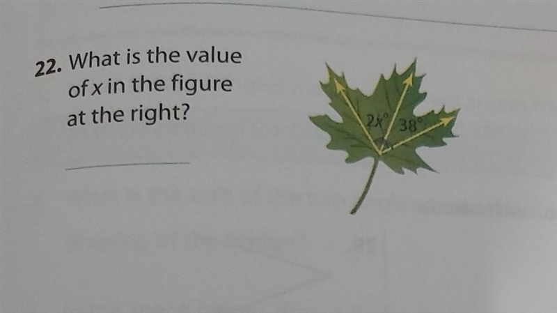 What is the value of x in the figure at the right???​-example-1