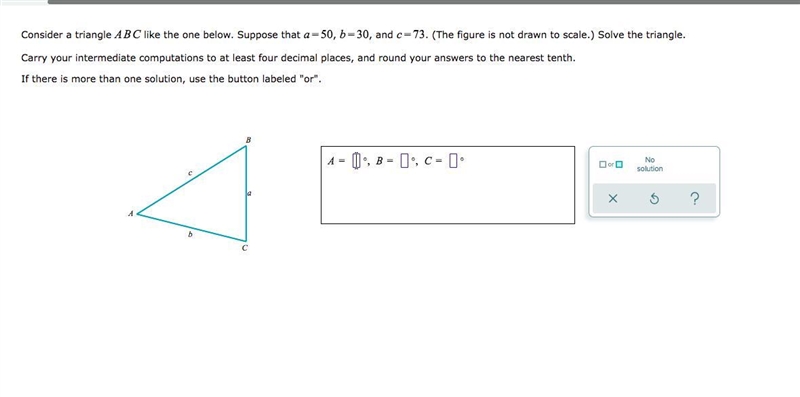 Help me, i really need this math question Consider a triangle like the one below. Suppose-example-1