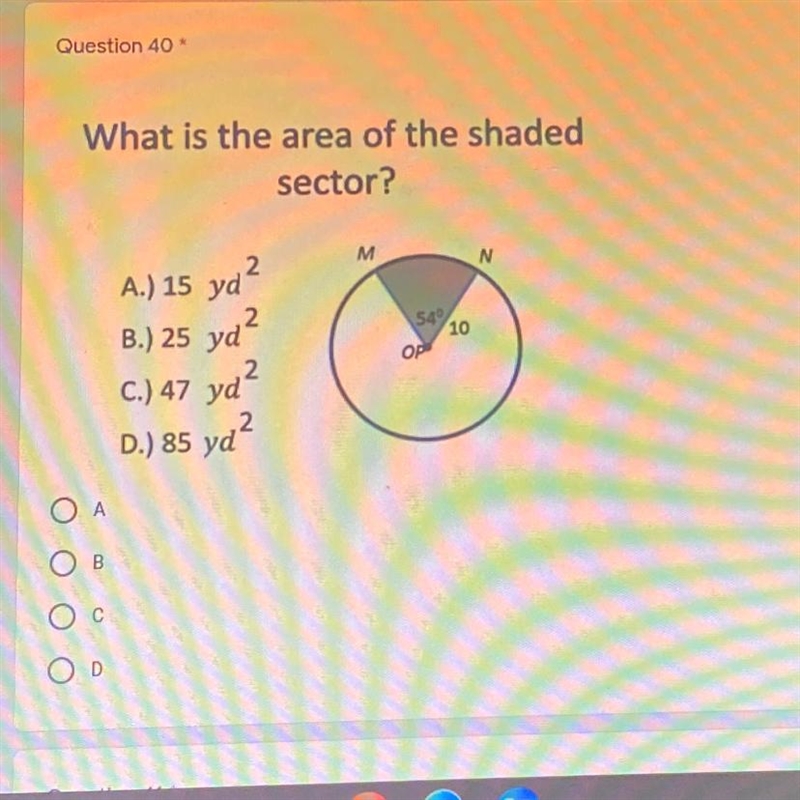 What is the area of the shaded sector?-example-1