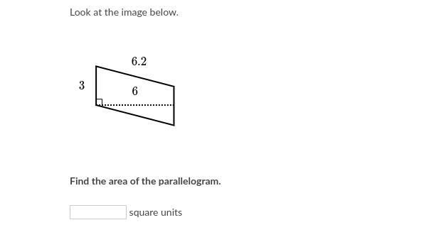 Find the area of the parallelogram.-example-1