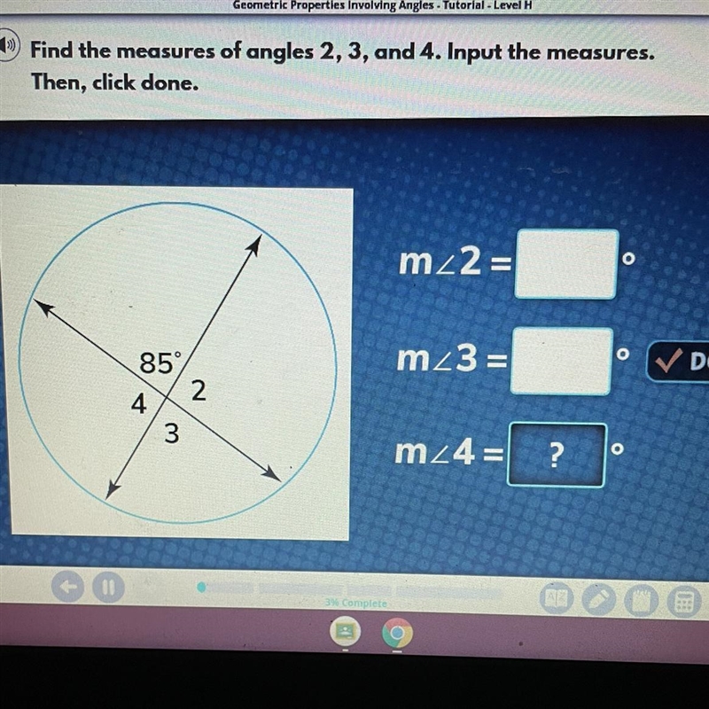 Find the measure ments of angels 2, 3, and 4-example-1