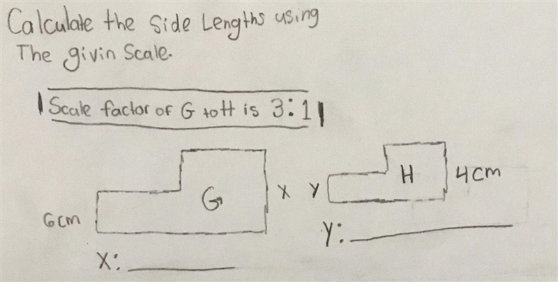 Calculate the side lengths using the given scale. Someone please help me!!-example-1