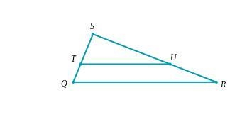 In △QRS, QR ‖ TU. Given that TQ=6, ST=10, and UR=15, find SU.-example-1