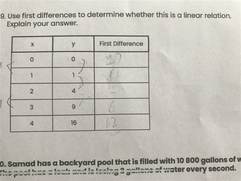 Find all the frist differnce and explian your answer-example-1