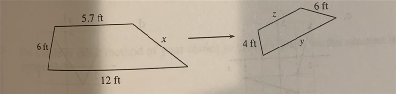 Does anyone know what the answer to this is? Both polygons are similar. The figure-example-1