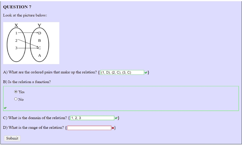 Need Answer to D D: What is the range of the relation?-example-1