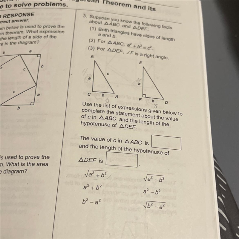 PLEASE HELP VERY URGENT Suppose you know the following facts about angle ABC and angle-example-1