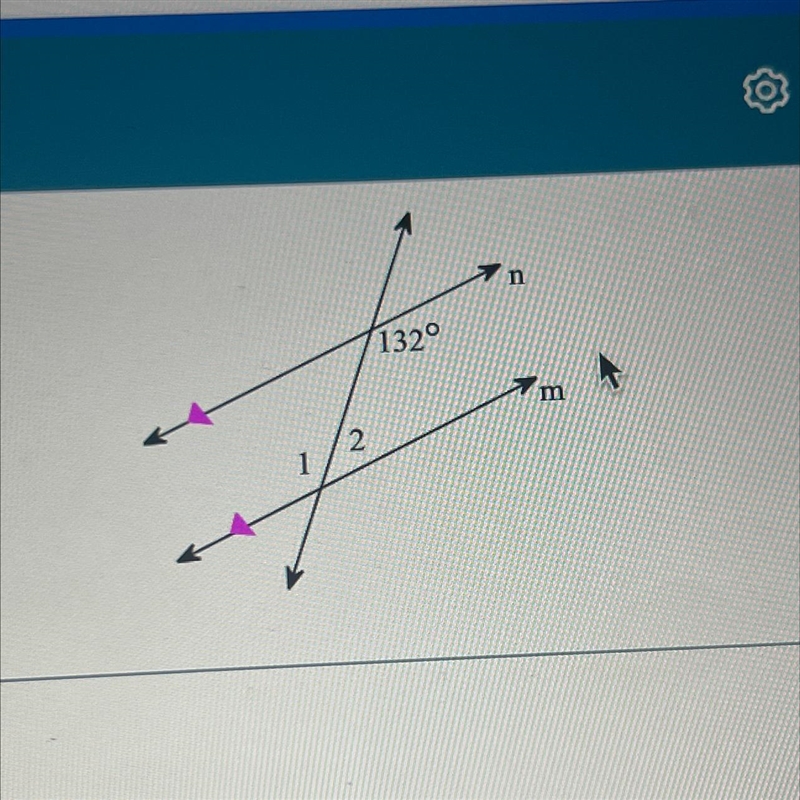 Find the measure of angle 1 and angle 2-example-1