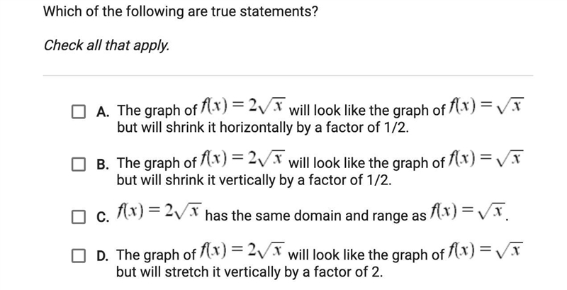 What are the true statements-example-1