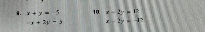 Solve the system of linear equations by graphing. need help on these 2-example-1