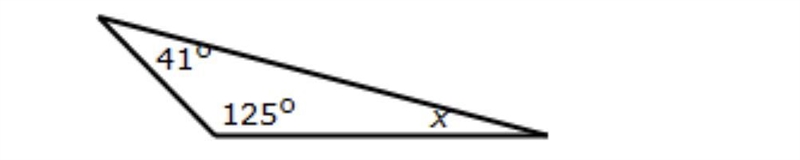 What is the value of x in this triangle ?-example-1