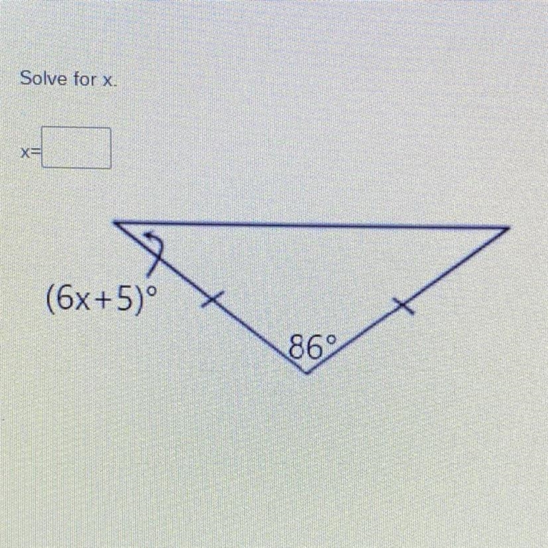 Solve for x (6x+5) 86-example-1