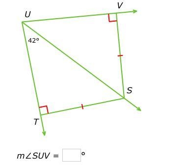 M.2 Triangles and bisectors What is m∠SUV?-example-1