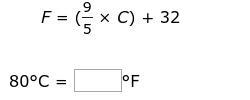 Convert the temperature from degrees Celsius to degrees Fahrenheit, using the formula-example-1