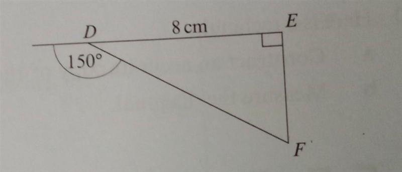 Construct an accurate copy of triangle DEF. Check that EF = 4.6 cm. ​-example-1