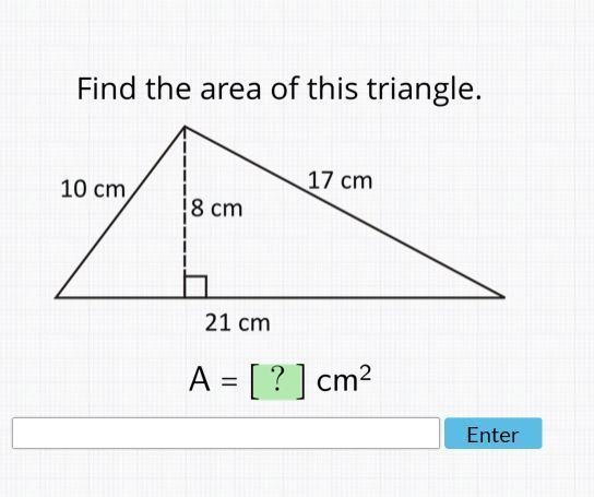 What is the area of the triangle?-example-1