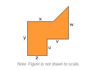 50 POINTS NEED HELP If u = 3 inches, v = 4 inches, w = 7 inches, x = 7 inches, y = 8 inches-example-1