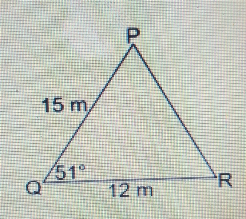 COSINE LAW: Solve triangle PQR. round angles to the nearest tenth​-example-1