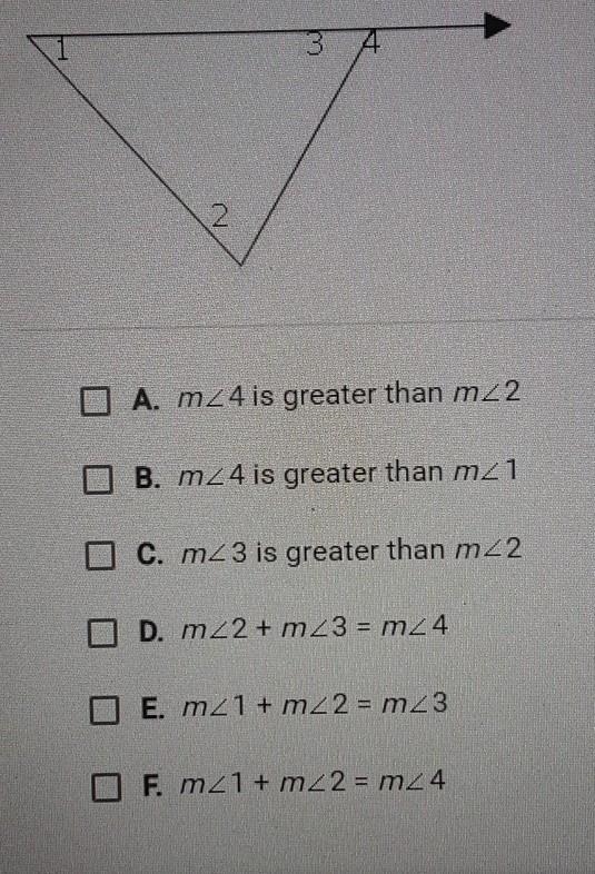 which of the following statements must be true about this diagram? check all that-example-1