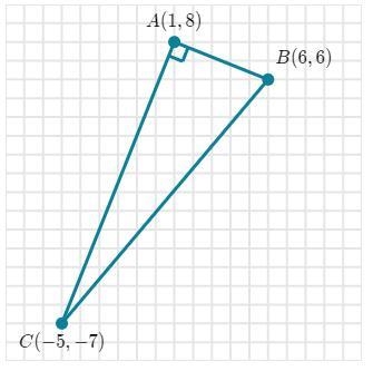 Please help Find the area in square units of ABC△ plotted below.-example-1