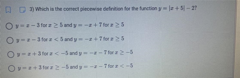 Which is the correct piece wise definition for the function:-example-1