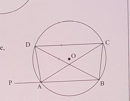 In the diagram, O is the centre of the circle, BD = DC and PAB is a straight line-example-1