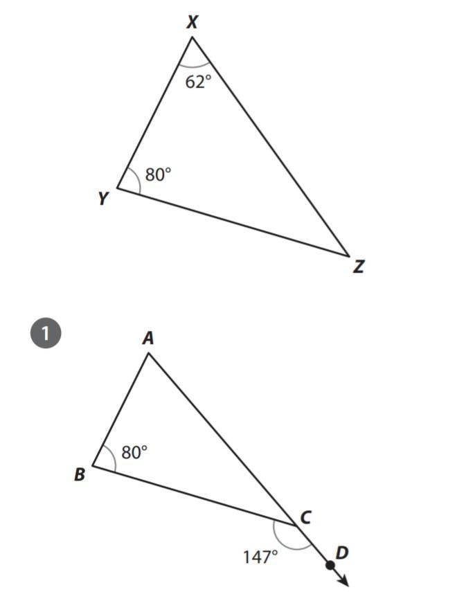 HELP ME PLEASE EXPLAIN HURRY!!!!! Are these triangles similar?-example-1