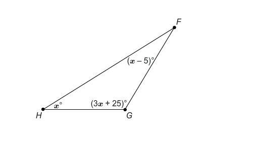 Solve for x and then give the m∠G? Enter your answer in the box.-example-1