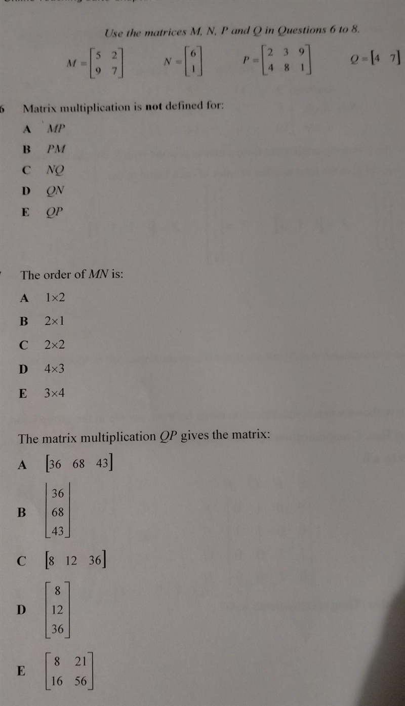 Need some help with this matrices question​-example-1