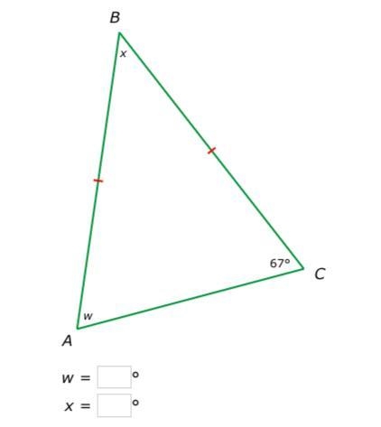 What are the values of w and x? NO LINKS-example-1