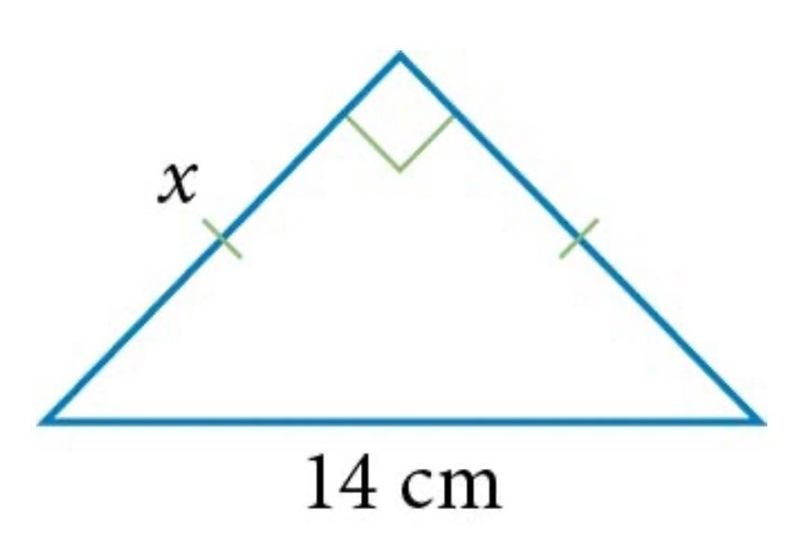 Determine the length of the unknown sides in the triangle below. State your answers-example-1