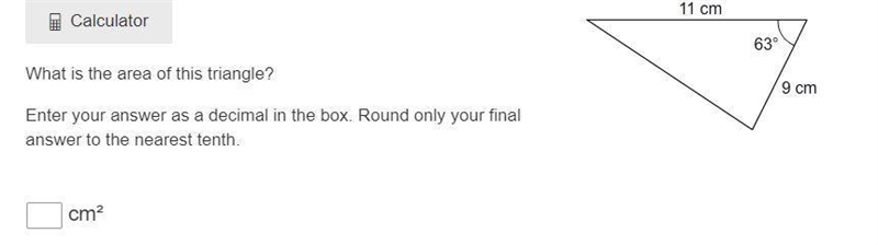 What is the area of this triangle? Enter your answer as a decimal in the box. Round-example-1