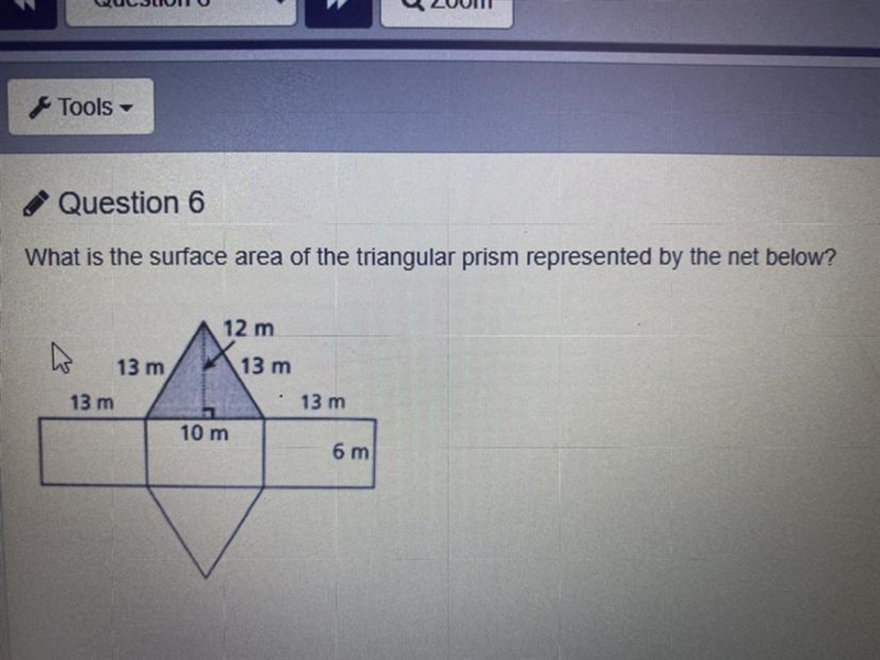 The surface area? A - 216 B - 336 C - 438-example-1