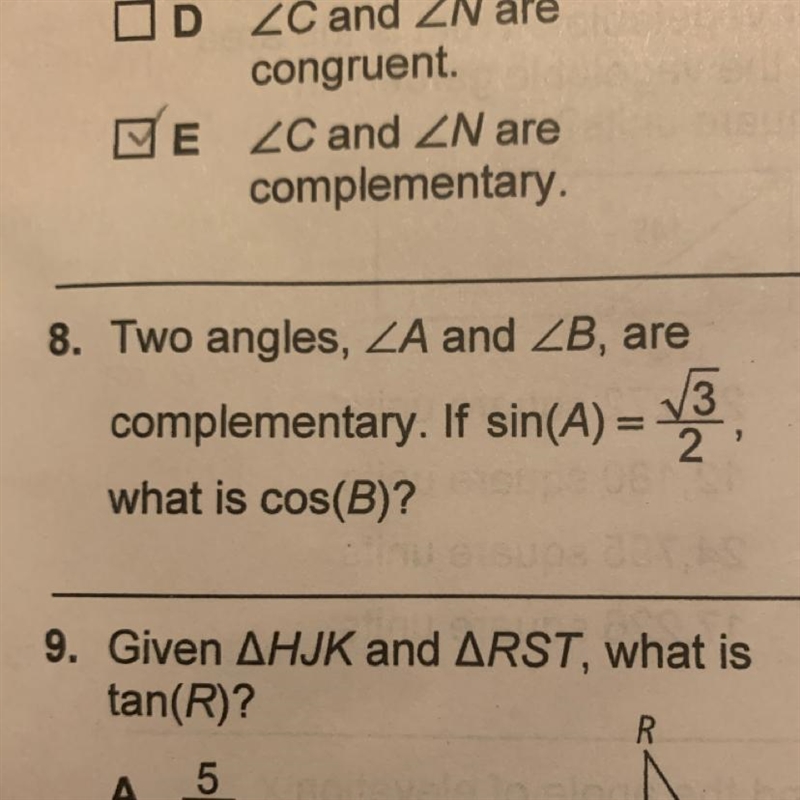 Number 8. two angles ,-example-1