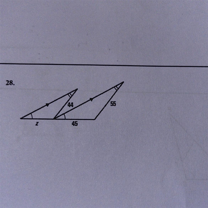 The triangles are similar. Find the value of the variable.-example-1