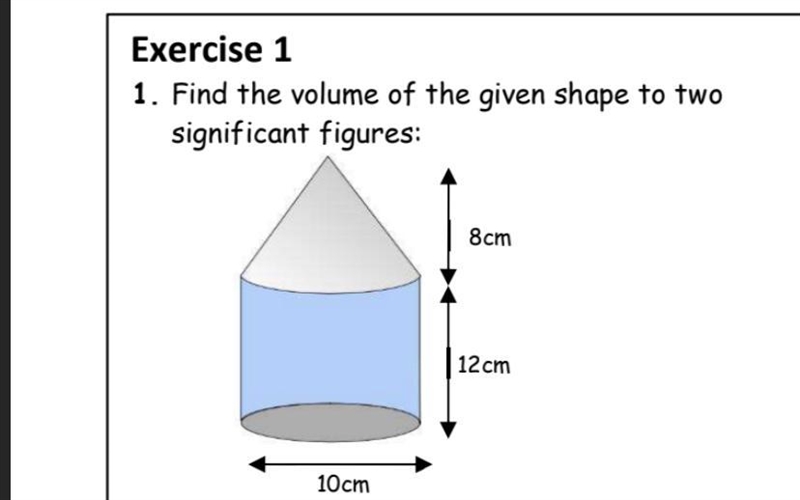 Find the volume of the given shape to 2 significant figures-example-1