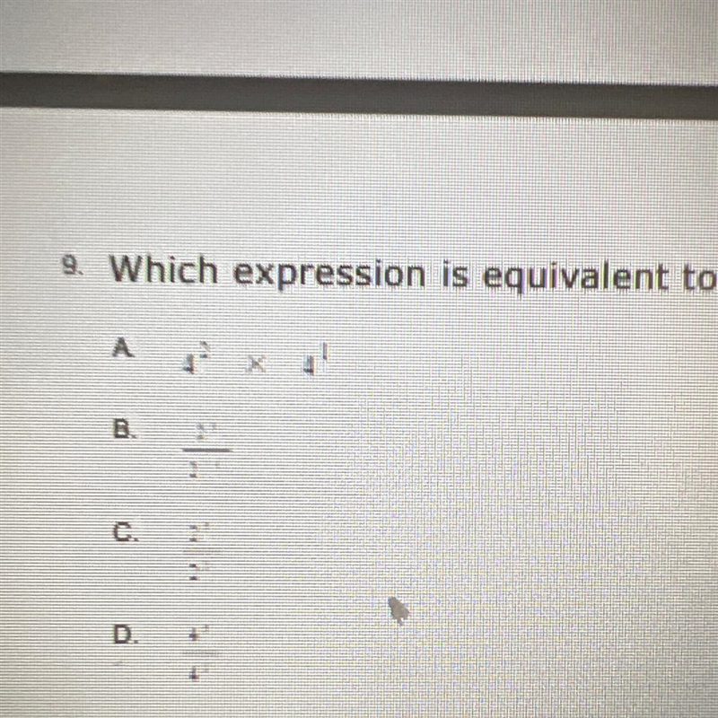 Which expression is equivalent to 32?-example-1