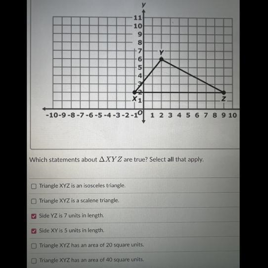 Which statements about XYZ are true?-example-1